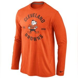 Nike NFL Cleveland Browns Retro Vintage Long Sleeve Tee 3X